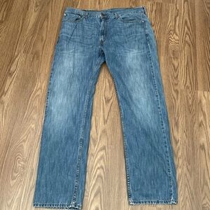 Levis 505 Jeans Mens 38 X 34 Cotton. Straight Leg Blue Denim Regular Fit Pants